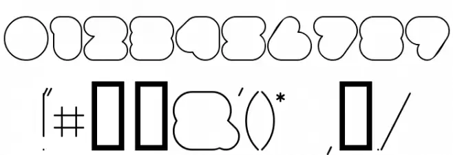 superbubbles Outline Font OTHER CHARS