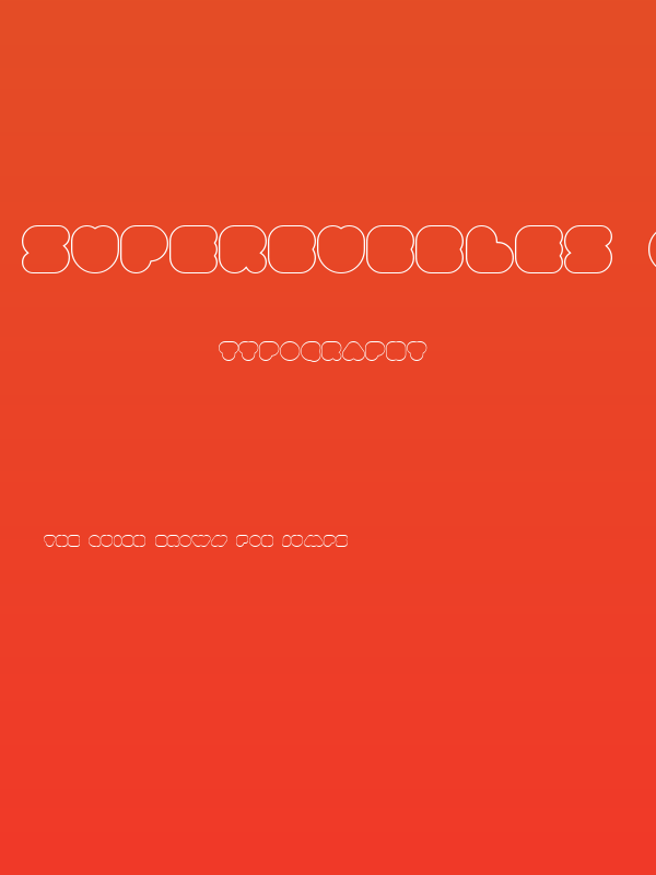 superbubbles Outline Poster