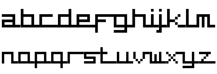 supercar Font LOWERCASE