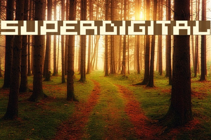 superdigital Font examples