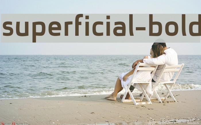 superficial-bold Font examples
