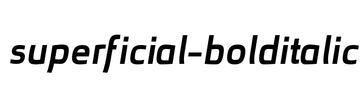 superficial-bolditalic Font