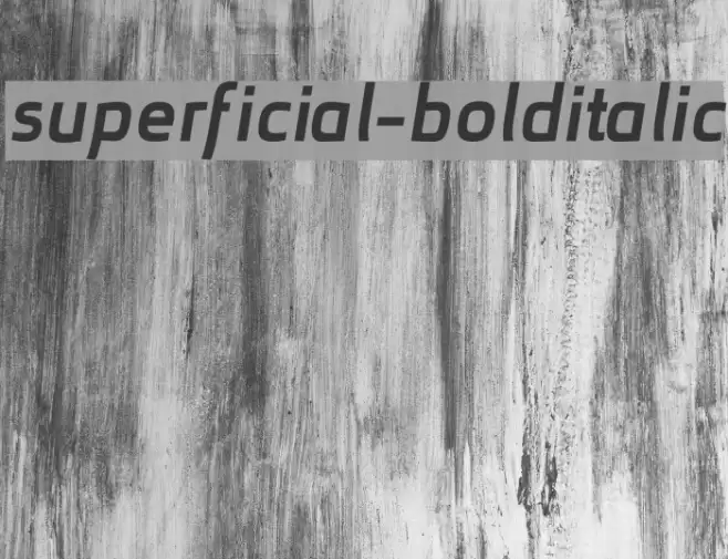 superficial-bolditalic examples