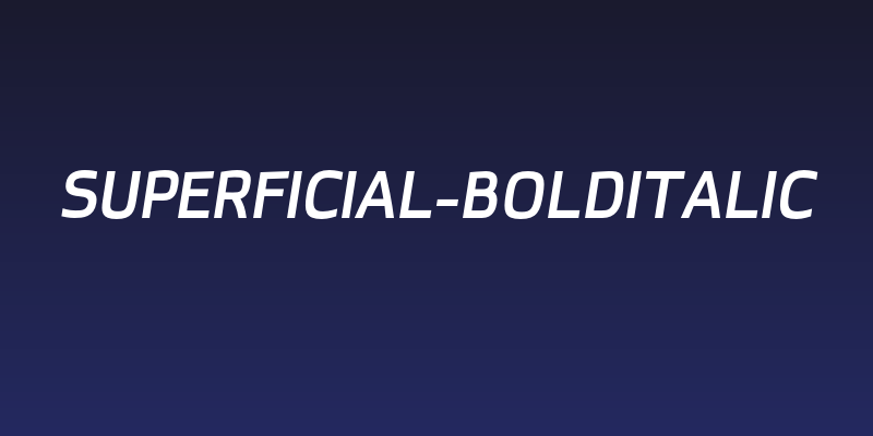 superficial-bolditalic Social Header