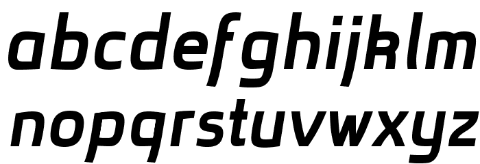 superficial-bolditalic Font LOWERCASE