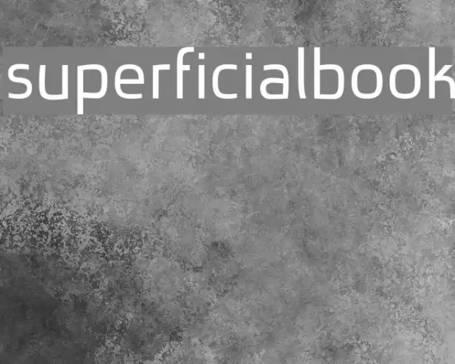 superficialbook Font examples