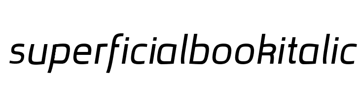 superficialbookitalic Font