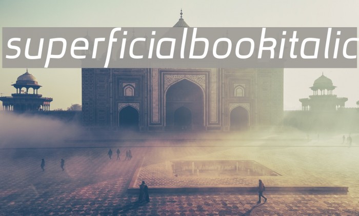 superficialbookitalic Font examples