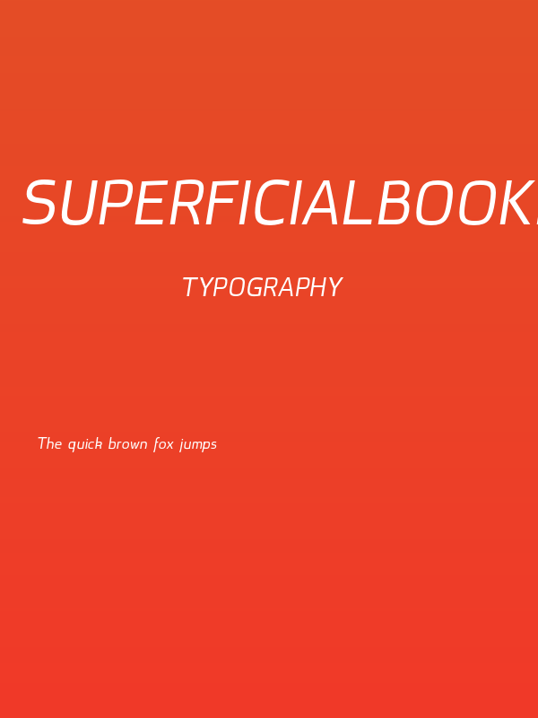 superficialbookitalic Poster