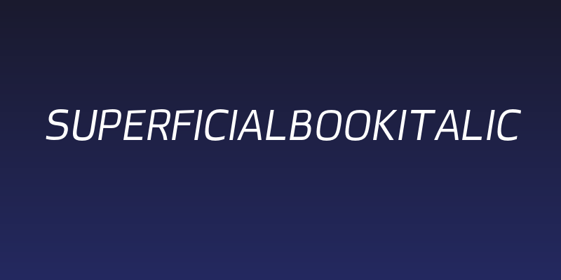 superficialbookitalic Social Header