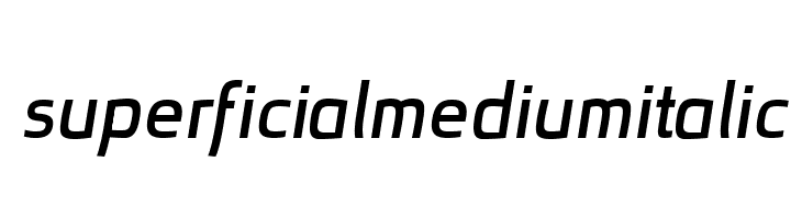 superficialmediumitalic Font