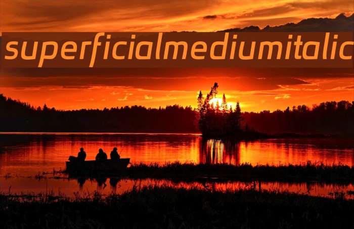 superficialmediumitalic Font examples