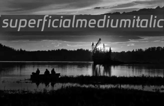 superficialmediumitalic Polices examples