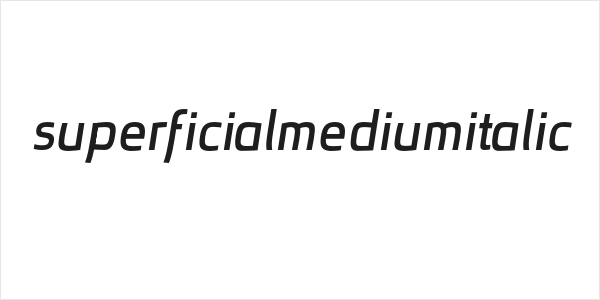superficialmediumitalic Logo