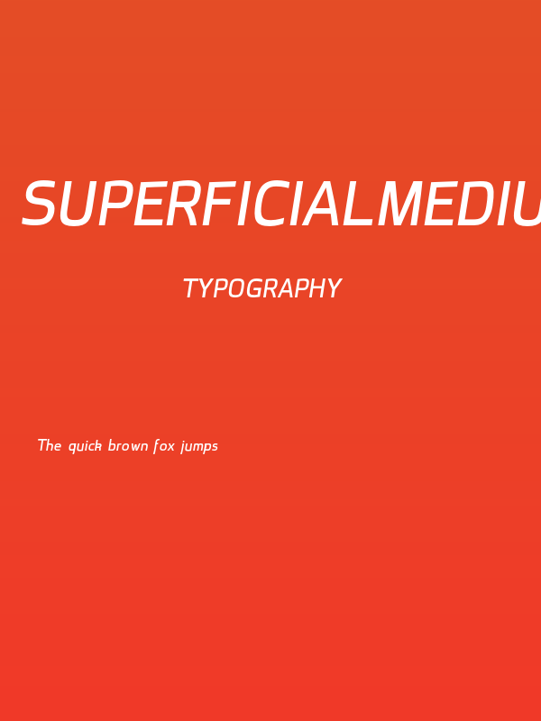 superficialmediumitalic Poster