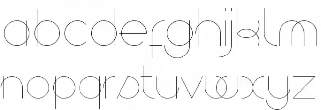 superfine UltraLight फ़ॉन्ट अपरकेस
