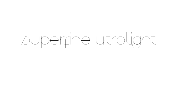 superfine UltraLight Logo