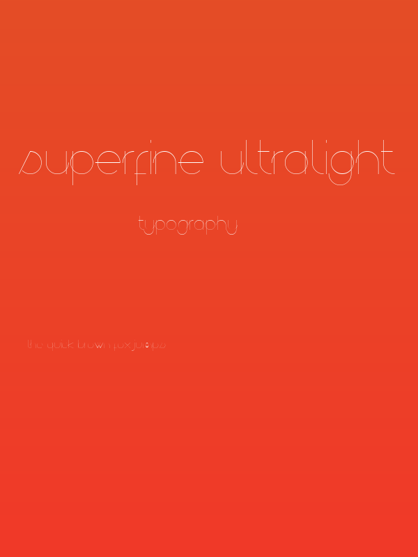 superfine UltraLight Poster