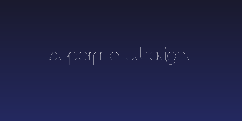 superfine UltraLight Social Header