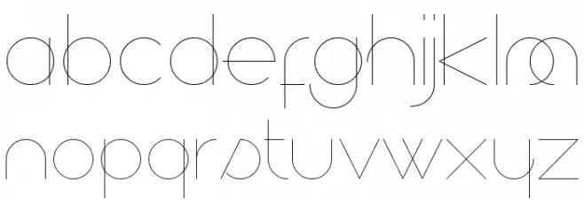 superfine UltraLight फ़ॉन्ट लोअरकेस