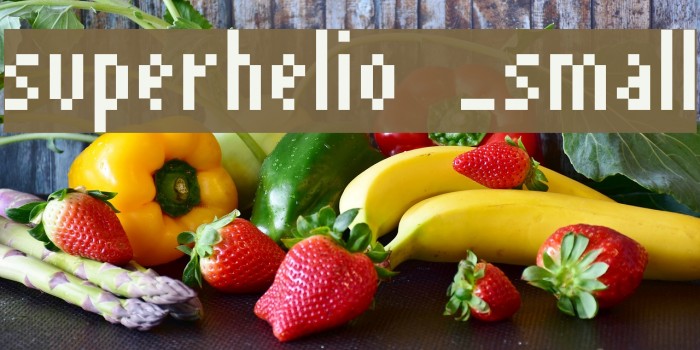 superhelio _small Font examples