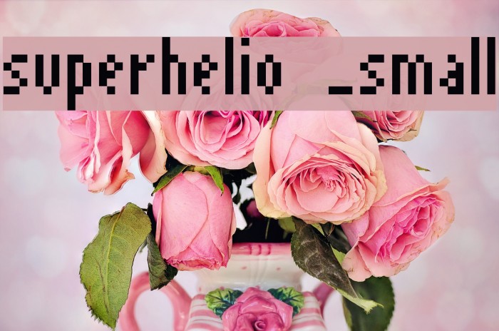 superhelio _small Font examples