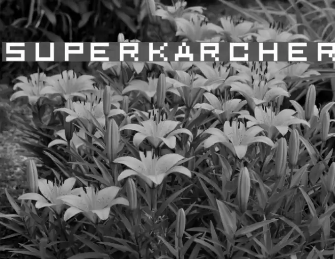 superkarcher Font examples