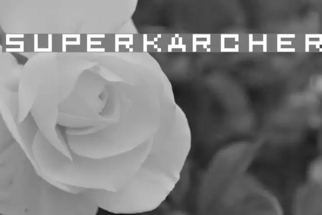 superkarcher Font examples