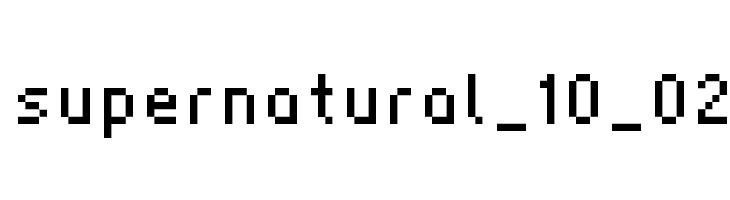 supernatural_10_02 Schriftart
