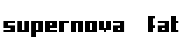 supernova fat Font