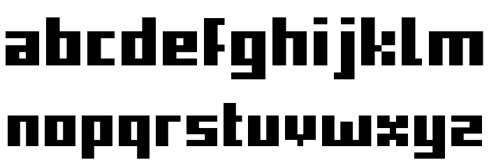supernova fat Font LOWERCASE