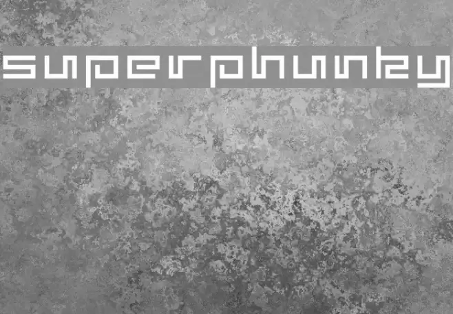 superphunky Font examples