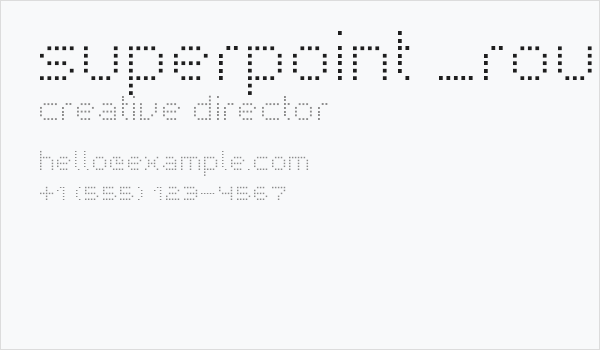 superpoint _rounded Business Card