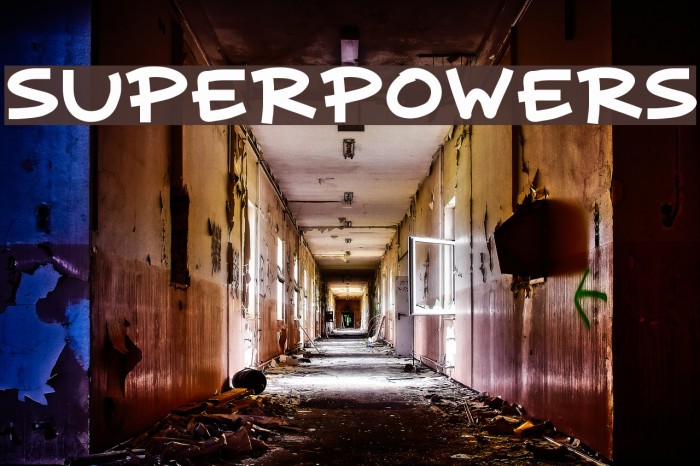 superpowers Font examples
