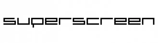 superscreen  免费字体下载