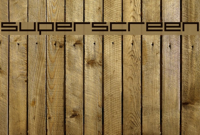 superscreen Font examples