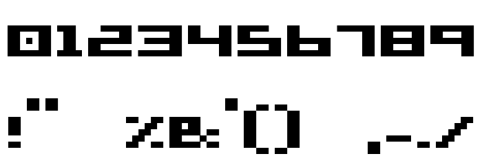 supersimple _fat Font OTHER CHARS