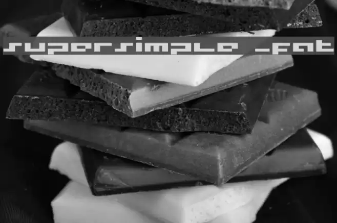 supersimple _fat Fonte examples