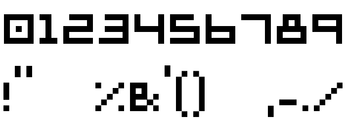 supersimple regular Font OTHER CHARS