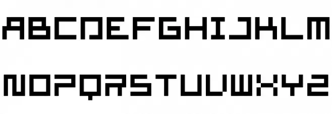 supersimple regular Font Litere mari