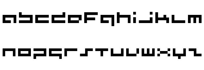 supersimple regular Font LOWERCASE