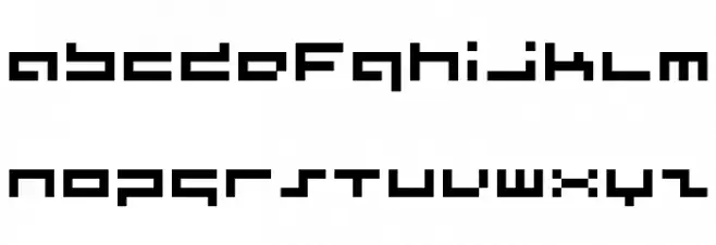 supersimple  regular Schriftart Kleinbuchstaben