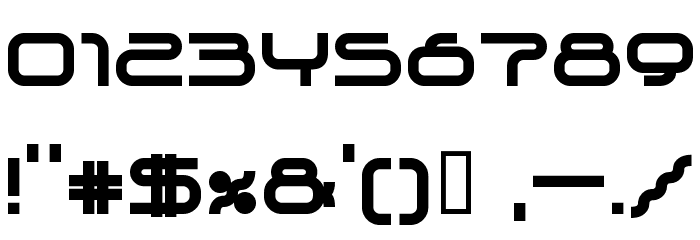 supersonic Bold Font OTHER CHARS