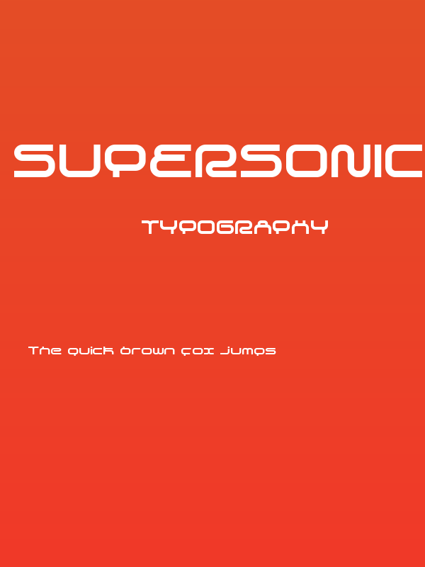 supersonic Bold Poster
