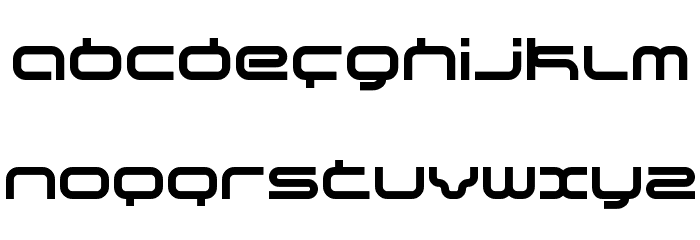 supersonic Bold Font LOWERCASE