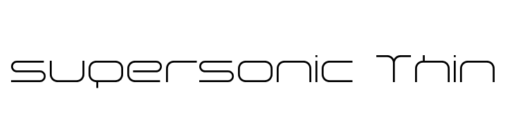 supersonic Thin  Frei Schriftart Herunterladen