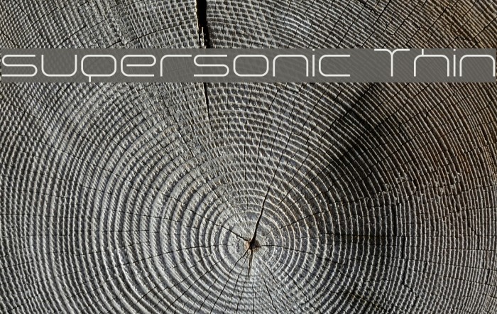 supersonic Thin Font examples
