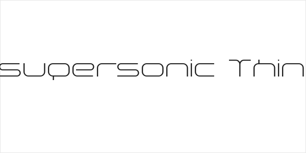 supersonic Thin Logo