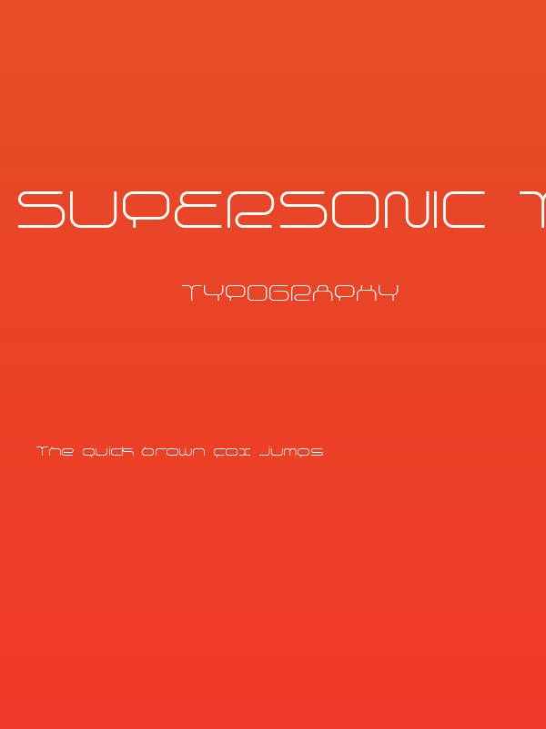 supersonic Thin Poster