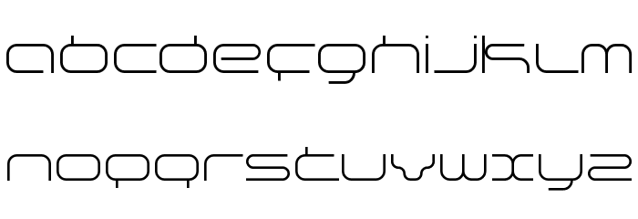 supersonic Thin Font LOWERCASE